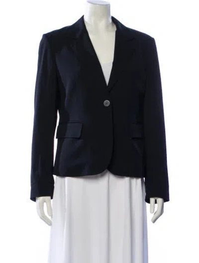Pre-owned Burberry Wool Blazer In Blue