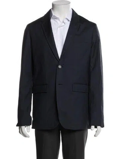 Pre-owned Burberry Wool Blazer In Blue