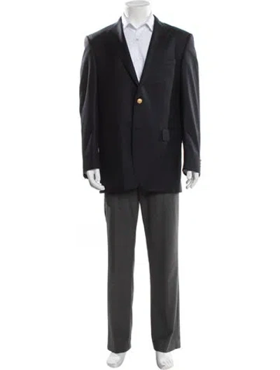 Pre-owned Burberry Wool Blazer In Blue