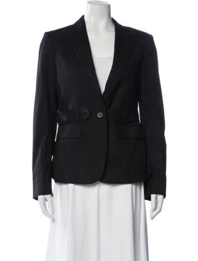 Pre-owned Burberry Wool Blazer In Blue