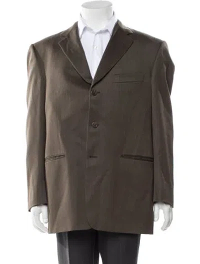 Pre-owned Burberry Wool Blazer In Brown