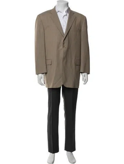 Pre-owned Burberry Wool Blazer In Brown