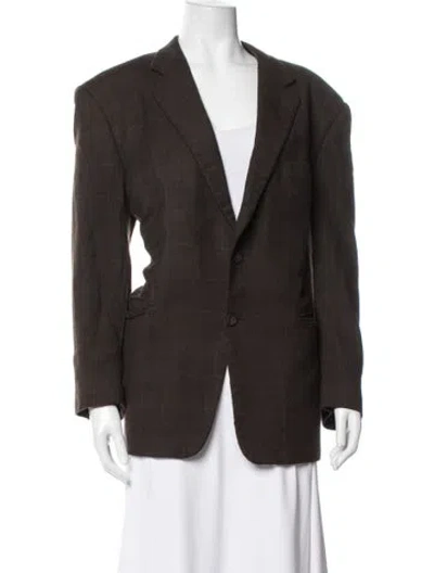 Pre-owned Burberry Wool Blazer In Brown