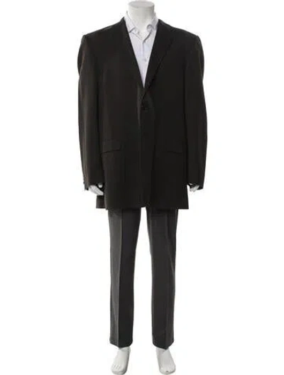 Pre-owned Burberry Wool Blazer In Gray