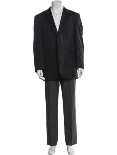 Pre-owned Burberry Wool Blazer In Gray