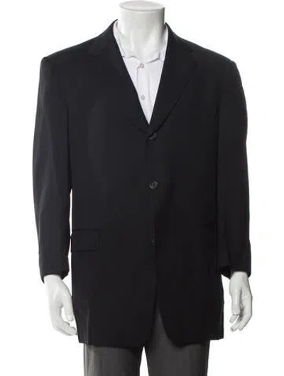 Pre-owned Burberry Wool Blazer In Gray