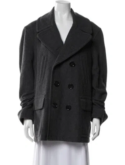 Pre-owned Burberry Wool Blazer In Gray