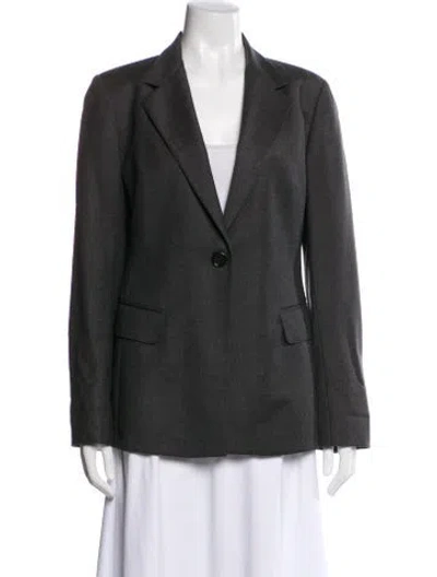 Pre-owned Burberry Wool Blazer In Gray