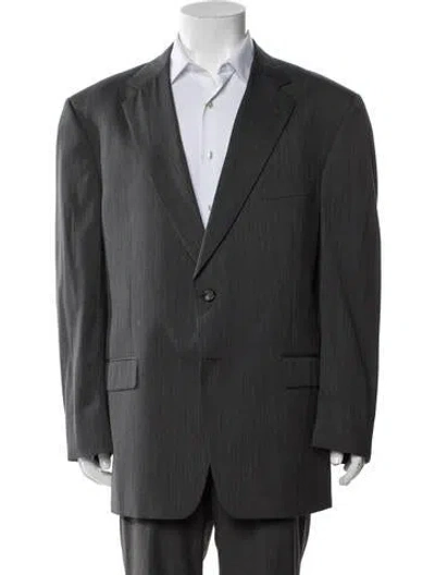 Pre-owned Burberry Wool Blazer In Gray