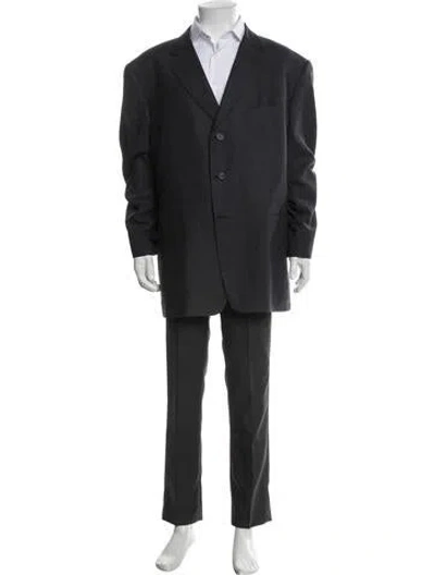 Pre-owned Burberry Wool Blazer In Gray