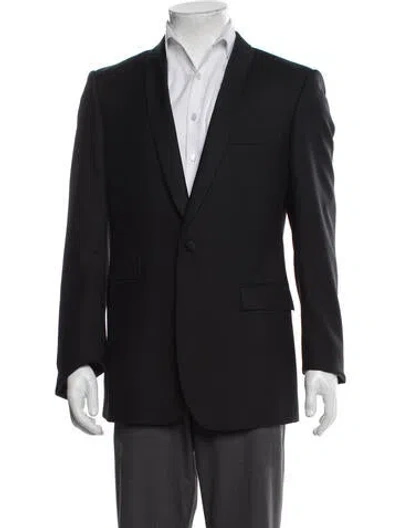 Pre-owned Burberry Wool Blazer In Grey