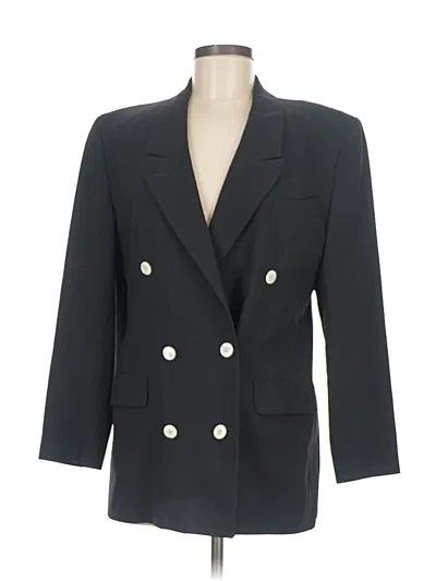 Pre-owned Burberry Wool Blazer Jacket In Black
