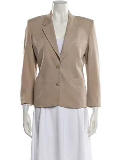 Pre-owned Burberry Wool Blazer In Neutral
