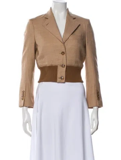 Pre-owned Burberry Wool Blazer In Neutral