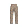 Burberry Wool Blend Trouser With Iconic Check Print