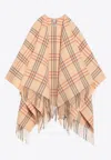 Burberry Wool-blend Checked Poncho
