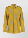 BURBERRY WOOL BLEND EMBROIDERED SHIRT