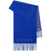 Burberry Wool Blend Equestrian Knight Felted Scarf