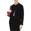 Burberry Wool Blend Jacket In Black