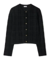 Burberry Wool Blend Jacket In Black