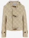 Burberry Wool Cashmere Duffle Jacket In Red