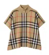 Burberry Kids Reversible Checked Cape In Multi