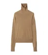 Burberry Long Sleeved Turtleneck Knitted Sweater In Neutrals
