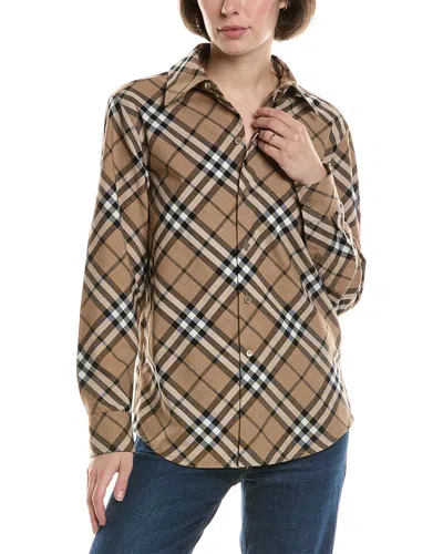 BURBERRY BURBERRY WOOL-BLEND SHIRT
