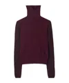 Burberry Wool Blend Sweater Knitwear Bordeaux In Red