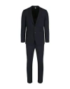 BURBERRY BURBERRY WOOL BLEND TAILORED SUIT MAN SUIT BLUE SIZE 50 WOOL, MOHAIR WOOL