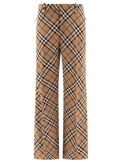 Burberry Functional Cargo Pocket Trousers In Beige