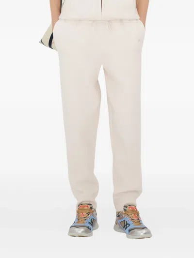 Burberry Wool-blend Track Pants In Neutral