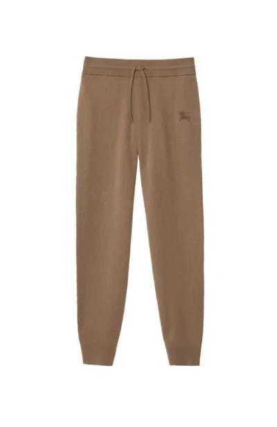 Burberry Wool Blend Track Pants In Brown
