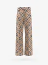Burberry Wool Blend Trouser With Iconic Check Print