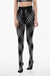 Burberry Check-print Wool-blend Tights