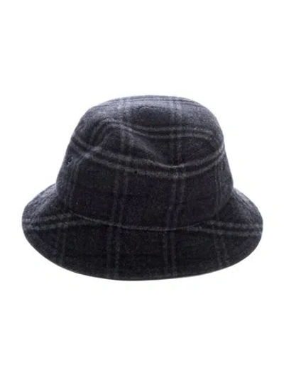 Pre-owned Burberry Wool Bucket Hat In Black