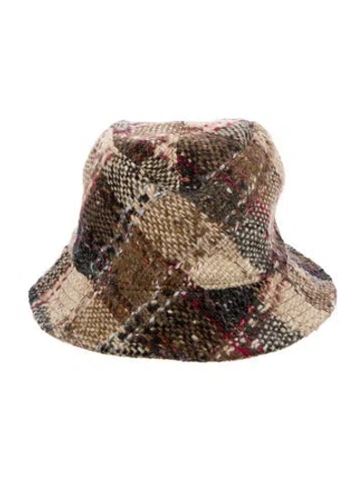 Pre-owned Burberry Wool Bucket Hat In Brown