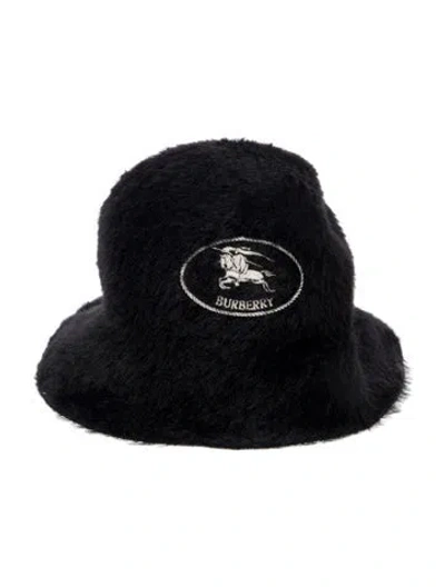 Pre-owned Burberry Wool Bucket Hat W/tags In Black