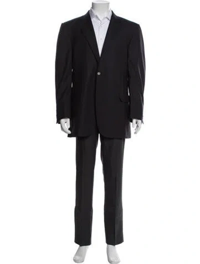 Pre-owned Burberry Wool  Blazer In Blue