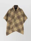 Burberry Check Pattern Hooded Cape