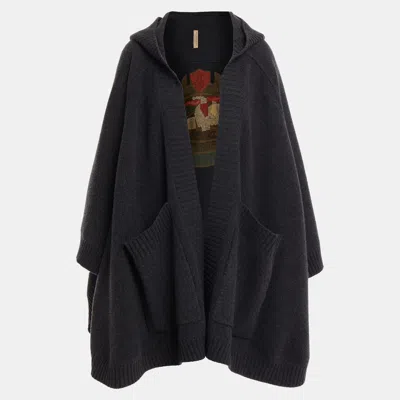 Pre-owned Burberry Wool Capes In Black