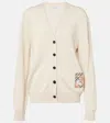 Burberry Wool Logo-label Cardigan In Brown