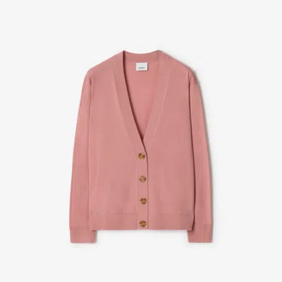 Burberry Wool Cardigan In Pink