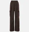 Burberry Wool Cargo Pants For Men In Brown