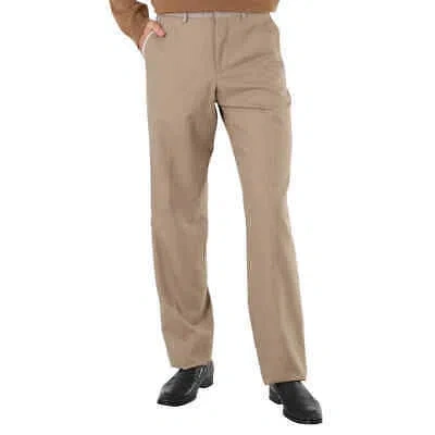 Pre-owned Burberry Wool Cashmere And Linen English Fit Tailored Trousers In Brown