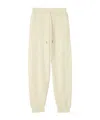 Burberry Wool Cashmere Blend Jogging Pants In Nutmeg