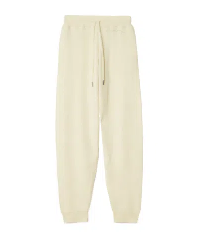 Burberry Wool Cashmere Blend Jogging Pants In Nutmeg
