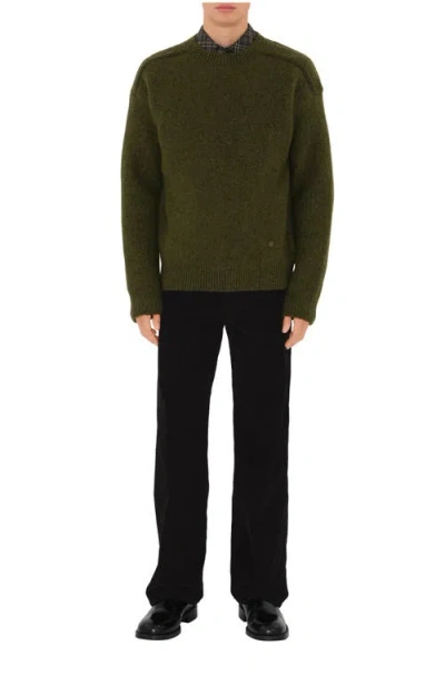 Burberry Wool Cashmere Blend Sweater In Green