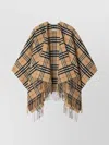 Burberry Check Wool Cashmere Cape Accessories