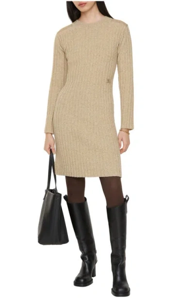 Burberry Wool Cashmere Dress In Brown
